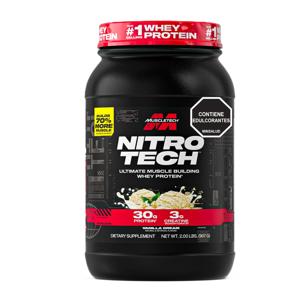 Proteína MuscleTech Nitro Tech 2lb Vainilla
